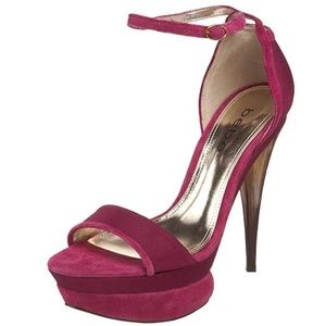 bebe Women's Banan II, Raspberry Suede-NEW